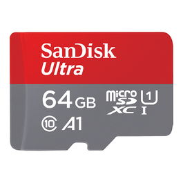 Sandisk Ultra microSDXC 64GB Clase 10 UHS-I, Velocidad 100 MB/s, Adaptador SD Incluido
