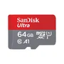 SanDisk Ultra microSDXC 64 GB UHS-I Clase 10 A1 100 MB/s con Adaptador SD - Gris y Rojo
