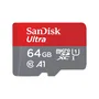 SanDisk Ultra microSDXC 64 GB UHS-I Clase 10 A1 100 MB/s con Adaptador SD - Gris y Rojo