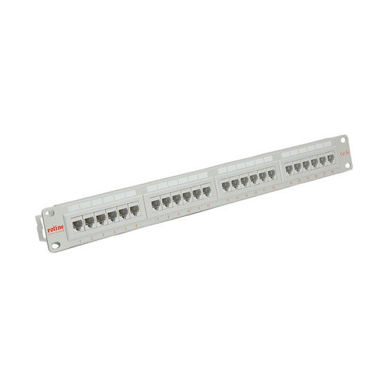 ROLINE Patch Panel Cat.5e 24 Puertos UTP Gris ROLINE Patch Panel Cat.5e 24 Puertos UTP Gris