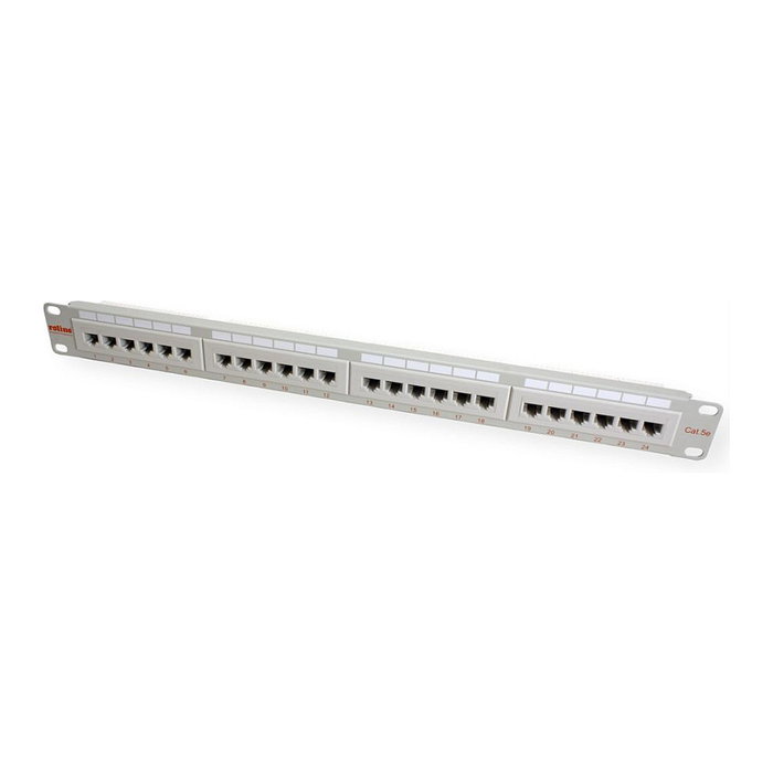 ROLINE Patch Panel Cat.5e 24 Puertos UTP Gris ROLINE Patch Panel Cat.5e 24 Puertos UTP Gris