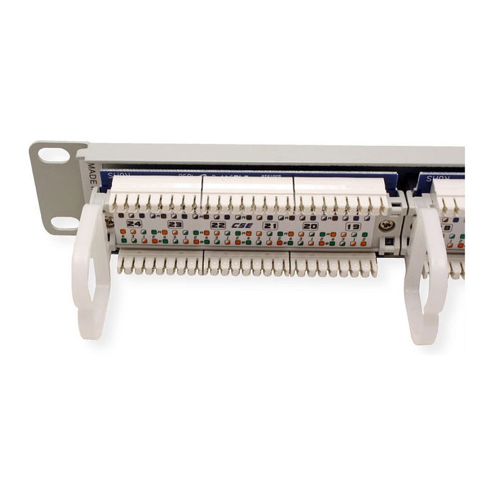 ROLINE Patchpanel Cat.5e 24 Puertos UTP, 1U 482.6 mm (19 Zoll), Gris, 26.11.0347