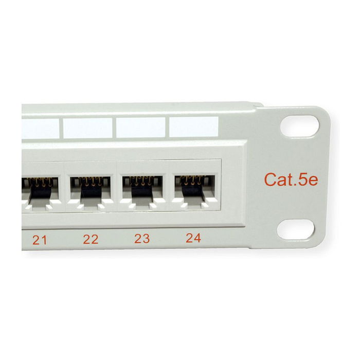 ROLINE Patchpanel Cat.5e 24 Puertos UTP, 1U 482.6 mm (19 Zoll), Gris, 26.11.0347