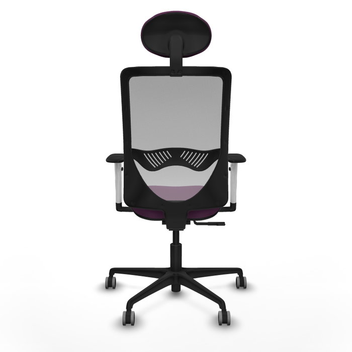 PIQUERAS Y CRESPO Silla de oficina Zulema con mecanismo Sincro, Morado y Gris