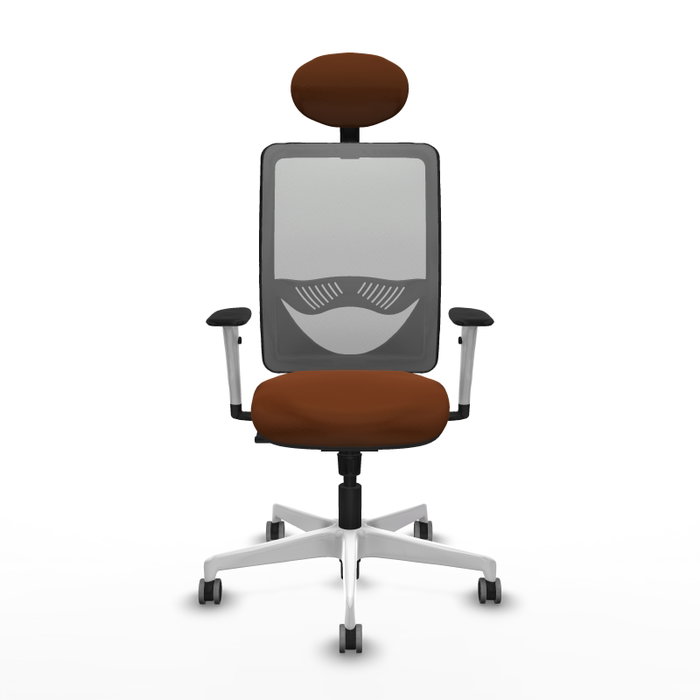 PIQUERAS Y CRESPO Silla de oficina Zulema con mecanismo Sincro, Marrón y Gris PIQUERAS Y CRESPO Silla de oficina Zulema con mecanismo Sincro, Marrón y Gris