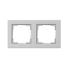 GIRA 021237 Placa ciega de 2 módulos color gris