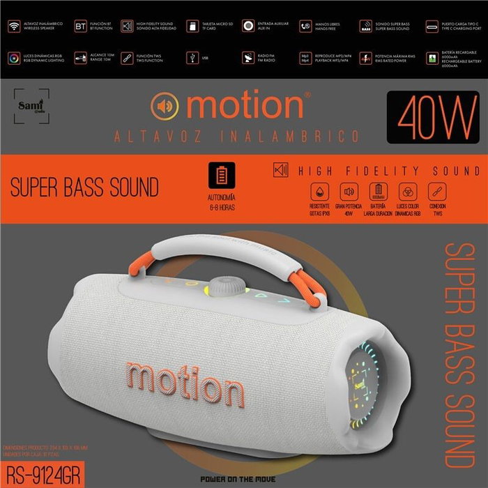 SAMI MOTION Altavoz multimedia de 40W alta fidelidad