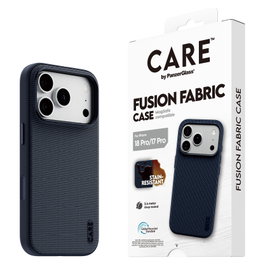 PanzerGlass CARE Fusion Fabric Case para iPhone 17 Pro con MagSafe - Azul