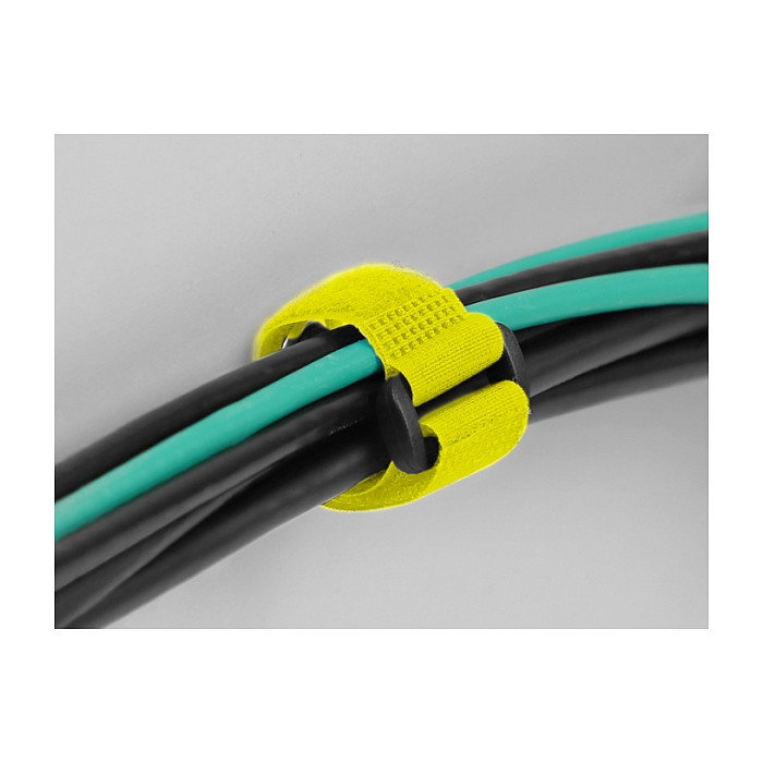DeLOCK Bridas de cable con lazo y ojal de sujeción Amarillas 190 x 25 mm DeLOCK Bridas de cable con lazo y ojal de sujeción Amarillas 190 x 25 mm