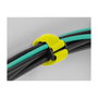 DeLOCK Bridas de cable con lazo y ojal de sujeción Amarillas 190 x 25 mm