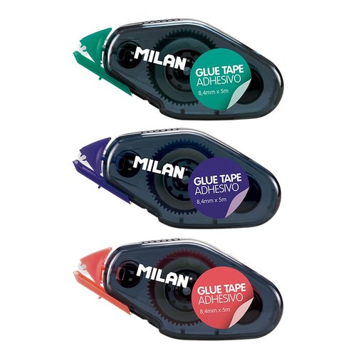 Roller Adhesivo Milan Mini Glue Tape 8,4 Mm X 5 M (Set de 24) Roller Adhesivo Milan Mini Glue Tape 8,4 Mm X 5 M (Set de 24)