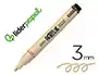 Liderpapel Rotulador Acrílico Base Agua para Todo Tipo de Superficie, Punta Redonda 3 mm, Color Beige