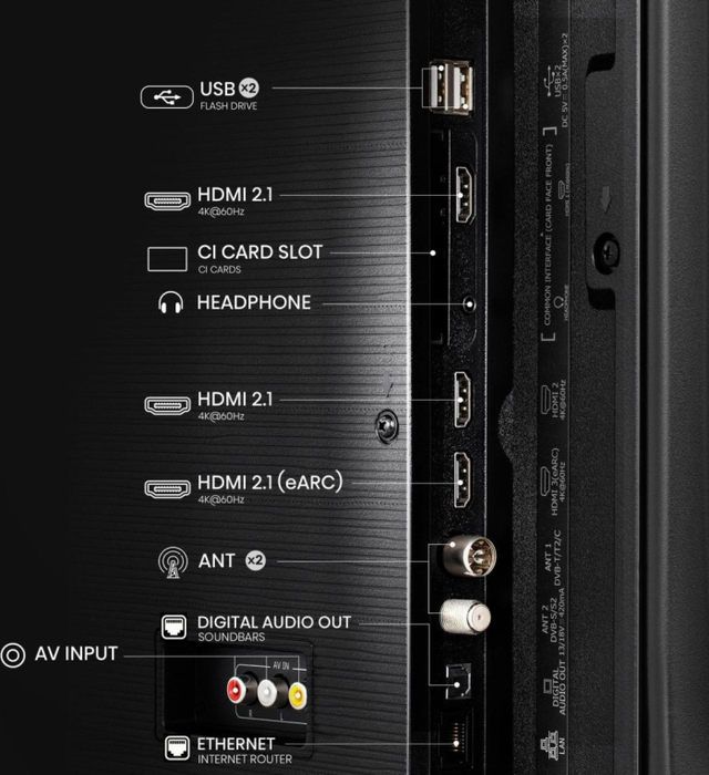 Hisense 55E77Q Smart TV 55" QLED 4K Ultra HD Negro