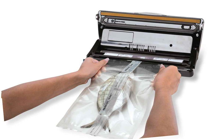 Magic Vac Máquina de Envasado al Vacío Doméstica para Conservar Alimentos Frescos Magic Vac Máquina de Envasado al Vacío Doméstica para Conservar Alimentos Frescos