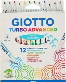 GIOTTO Estuche 12 rotuladores Turbocolor Advanced