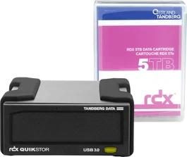 Tandberg Data Kit de unidad externa RDX Disco duro de 5 TB USB 3.0 Negro (8882-RDX) Compatible Windows macOS Linux