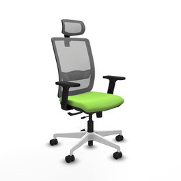 PIQUERAS Y CRESPO Silla de oficina Haches Pistacho y Gris