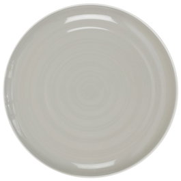 Home Deco Factory Plato Gris Bicolor de Cerámica 26,5 cm