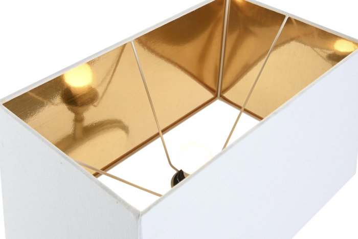 DKD Home Decor Lámpara de sobremesa Acero y Mármol Mate Dorado y Blanco