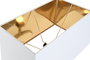 DKD Home Decor Lámpara de sobremesa Acero y Mármol Mate Dorado y Blanco