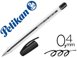 Pelikan PLK Bolígrafo Hang Stick Negro con empuñadura ergonómica y gancho para colgar, punta 1mm