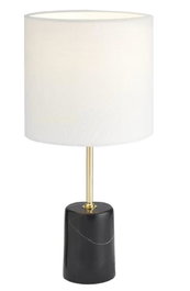 DKD Home Decor Lámpara de Sobremesa de Mármol y Metal Negro
