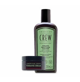 American Crew Forming Duo Gift Set con Pre-Styling Cleanser 250ml y Forming Cream 50g