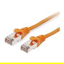 EQUIP 605573 Cable de Red Patchkabel Cat6 S/FTP 0.25m Naranja LSZH RJ45 a RJ45 Macho 28/7AWG Plug and Play PoE+ Gigabit Ethernet 1000 Mbps