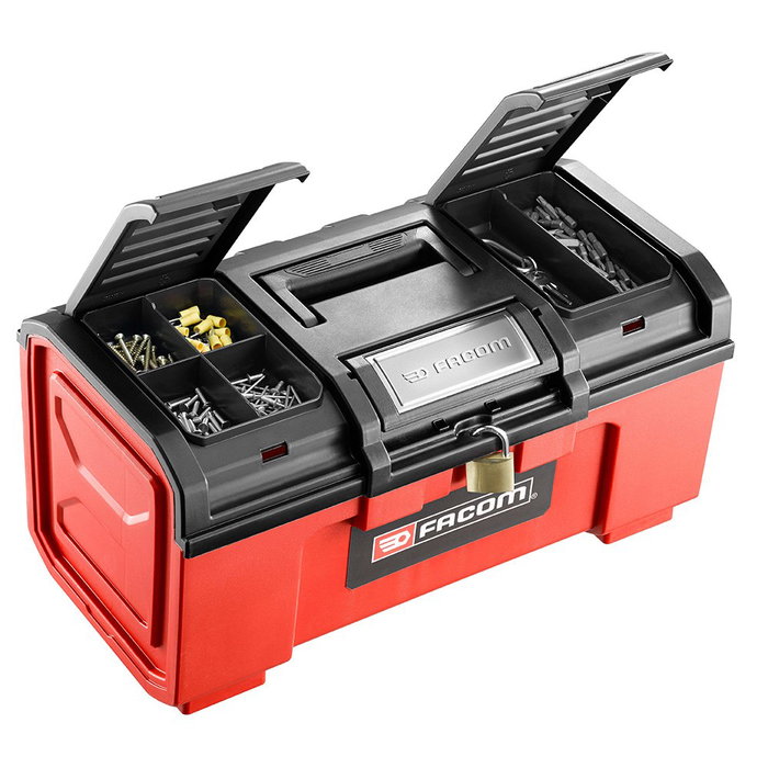 Facom Caja de herramientas de plástico con cierre automático, 48 cm