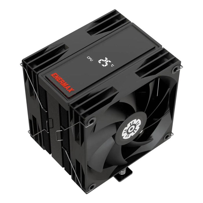 Enermax ETS-T41D Disipador CPU Gaming con Ventilador Doble 2x120mm PWM 250W TDP Compatible Intel AMD