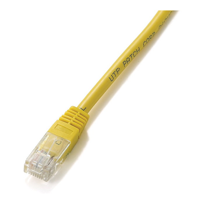 Equip Cable de Red U/UTP Categoría 5e, Latiguillo 5 Metros para Conexión Ethernet, Color Amarillo Equip Cable de Red U/UTP Categoría 5e, Latiguillo 5 Metros para Conexión Ethernet, Color Amarillo