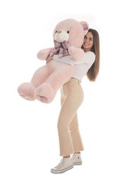 Creaciones Lloris Mimosin - Peluche Oso con Lazo de Cuadros, 115 cm, Modelo Surtido