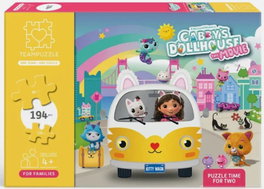 TEAMPUZZLE Gabby's Dollhouse Puzzle Doble 64+130 Pzs