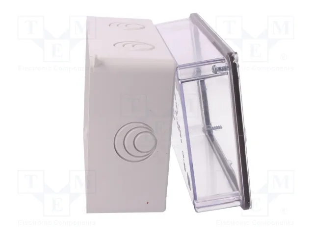 ELEKTRO-PLAST NASIELSK CARBO-BOX Caja de conexiones gris claro con tapa transparente ELEKTRO-PLAST NASIELSK CARBO-BOX Caja de conexiones gris claro con tapa transparente