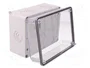 ELEKTRO-PLAST NASIELSK CARBO-BOX Caja de conexiones gris claro con tapa transparente