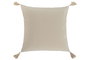 DKD Home Decor Cojin Boho Crudo 8 x 45 x 45 cm (2 Unidades) Poliester Algodon