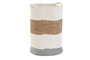 DKD Home Decor Cesta de Fibra y Algodón Blanco