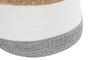 DKD Home Decor Cesta de Fibra y Algodón Blanco