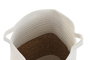 DKD Home Decor Cesta de Fibra y Algodón Blanco