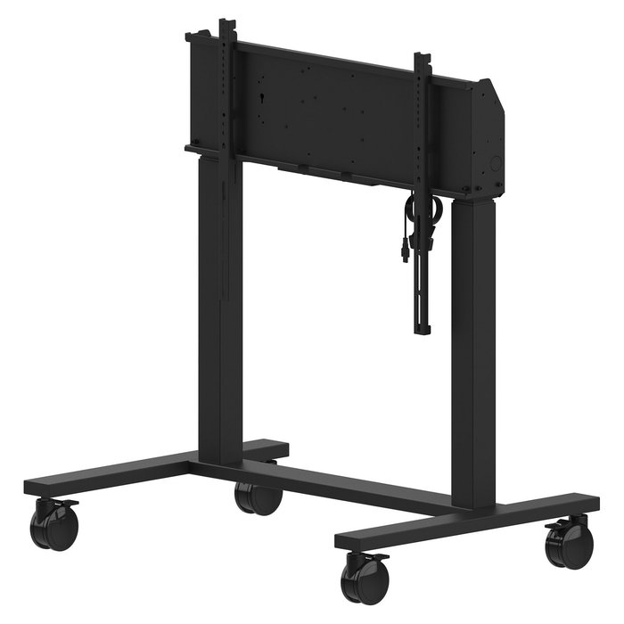 iiyama MD-CAR2031-B1 Soporte de suelo portátil para pantalla de hasta 105 pulgadas con ajuste eléctrico de altura (850-1800 mm), VESA 800x600, 120 kg, negro