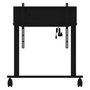 iiyama MD-CAR2031-B1 Soporte de suelo portátil para pantalla de hasta 105 pulgadas con ajuste eléctrico de altura (850-1800 mm), VESA 800x600, 120 kg, negro