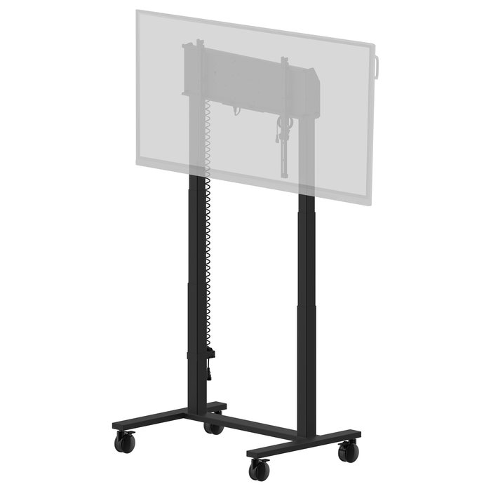 iiyama MD-CAR2031-B1 Soporte de suelo portátil para pantalla de hasta 105 pulgadas con ajuste eléctrico de altura (850-1800 mm), VESA 800x600, 120 kg, negro