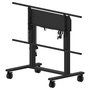 iiyama MD-CAR2031-B1 Soporte de suelo portátil para pantalla de hasta 105 pulgadas con ajuste eléctrico de altura (850-1800 mm), VESA 800x600, 120 kg, negro