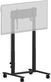 Iiyama Soporte de Suelo Elevador Eléctrico ILFD TeXX, Ajuste Altura 950mm (55"-105"), Carga 120kg, VESA 800x600, Anticolisión, Negro - MD-CAR2031