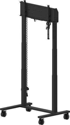 Iiyama Soporte de Suelo Elevador Eléctrico ILFD TeXX, Ajuste Altura 950mm (55"-105"), Carga 120kg, VESA 800x600, Anticolisión, Negro - MD-CAR2031