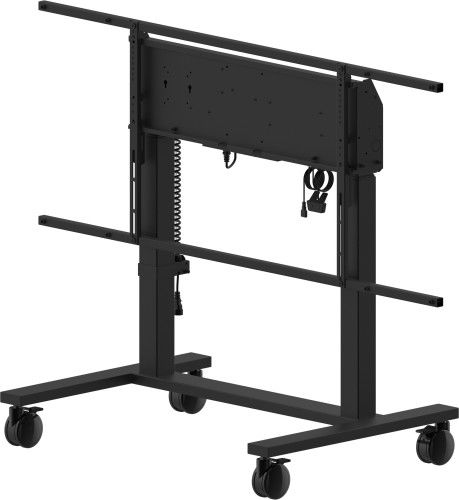 Iiyama Soporte de Suelo Elevador Eléctrico ILFD TeXX, Ajuste Altura 950mm (55"-105"), Carga 120kg, VESA 800x600, Anticolisión, Negro - MD-CAR2031