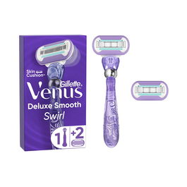 Gillette Venus Swirl Smooth Máquina de Depilar Mujer con 2 Recambios y Tecnología FlexiBall