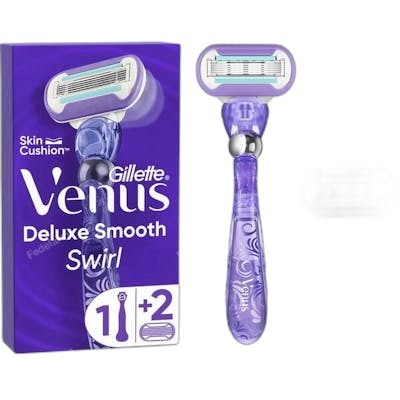 Gillette Venus Swirl Smooth máquina + 2 recambios Gillette Venus Swirl Smooth máquina + 2 recambios