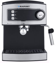 Blaupunkt CMP301 Cafetera espresso de bomba 15 bares, 850W, boiler, espumador de leche, para café molido, depósito 1,6L, apagado automático