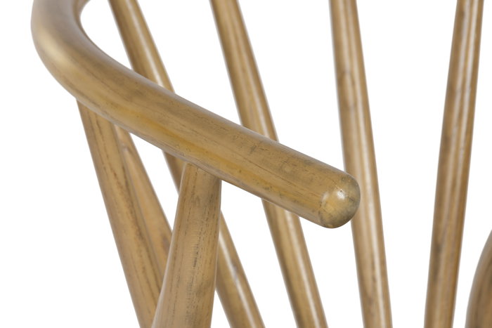 DKD Home Decor Silla Cottage Olmo y Ratan Natural 57 x 47 x 79 cm (2 Unidades)